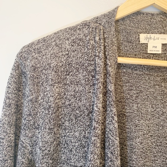 Style & Co | Open-Front Fringe Cardigan - Picture 4 of 8